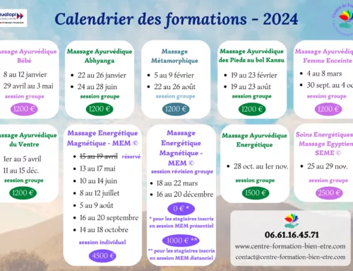 Calendrier formations 2024  ✨ Nouvelle Année, Nouveau Concept  ✨